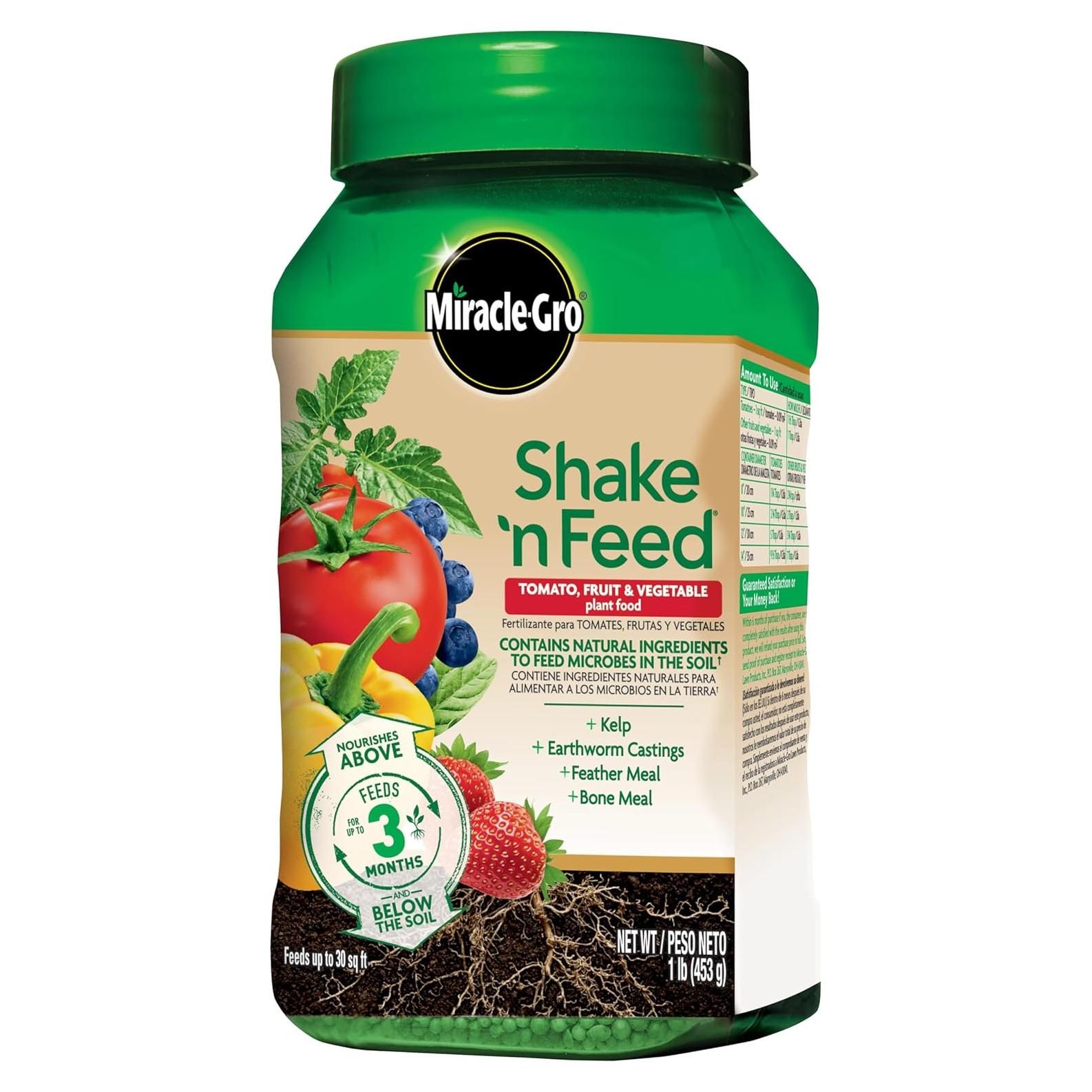 Alimento para Plantas Miracle-Gro 0.45 kg - Tomate, Frutas y Verduras