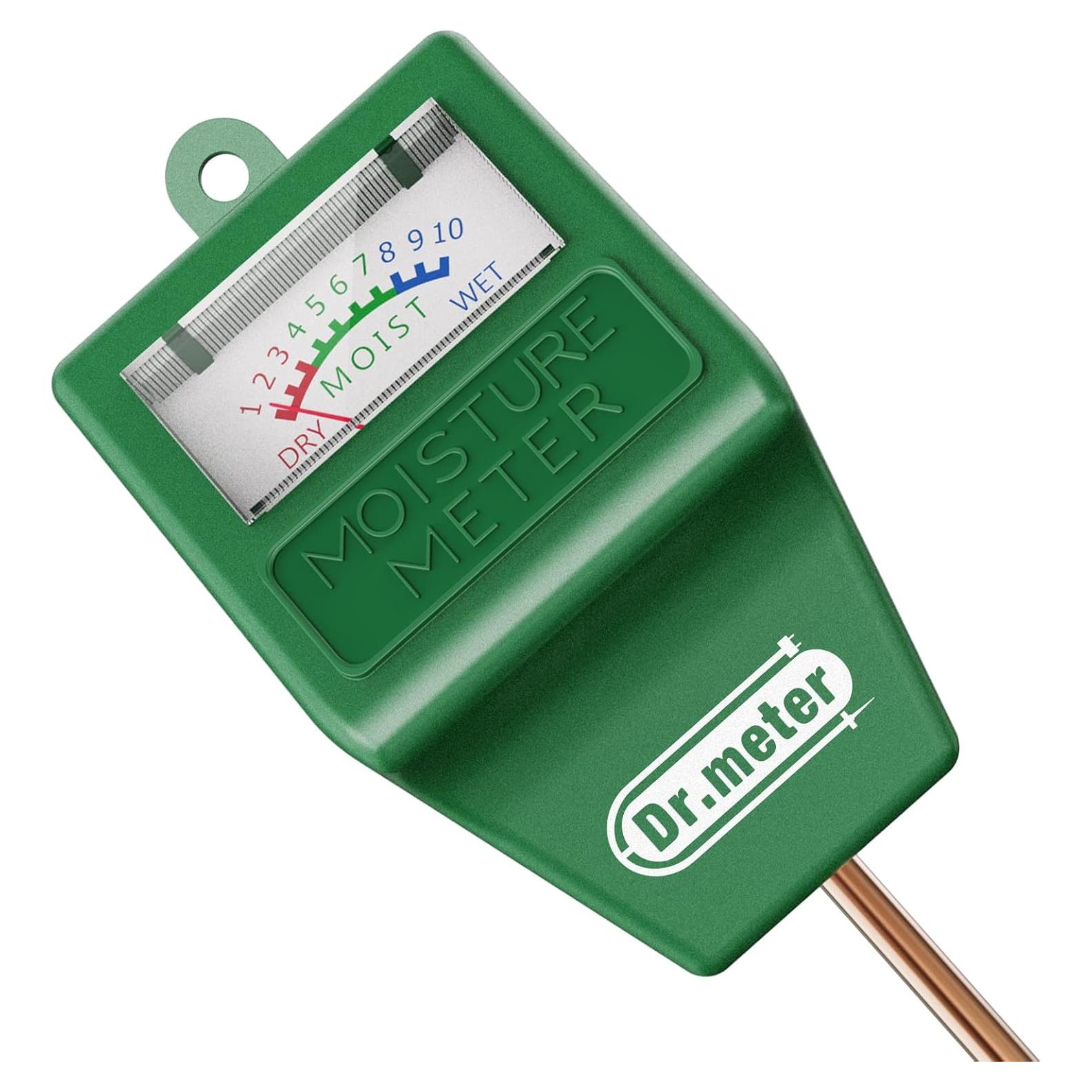 Medidor de Humedad de Suelo Dr.meter S10, Sin Baterías, Verde