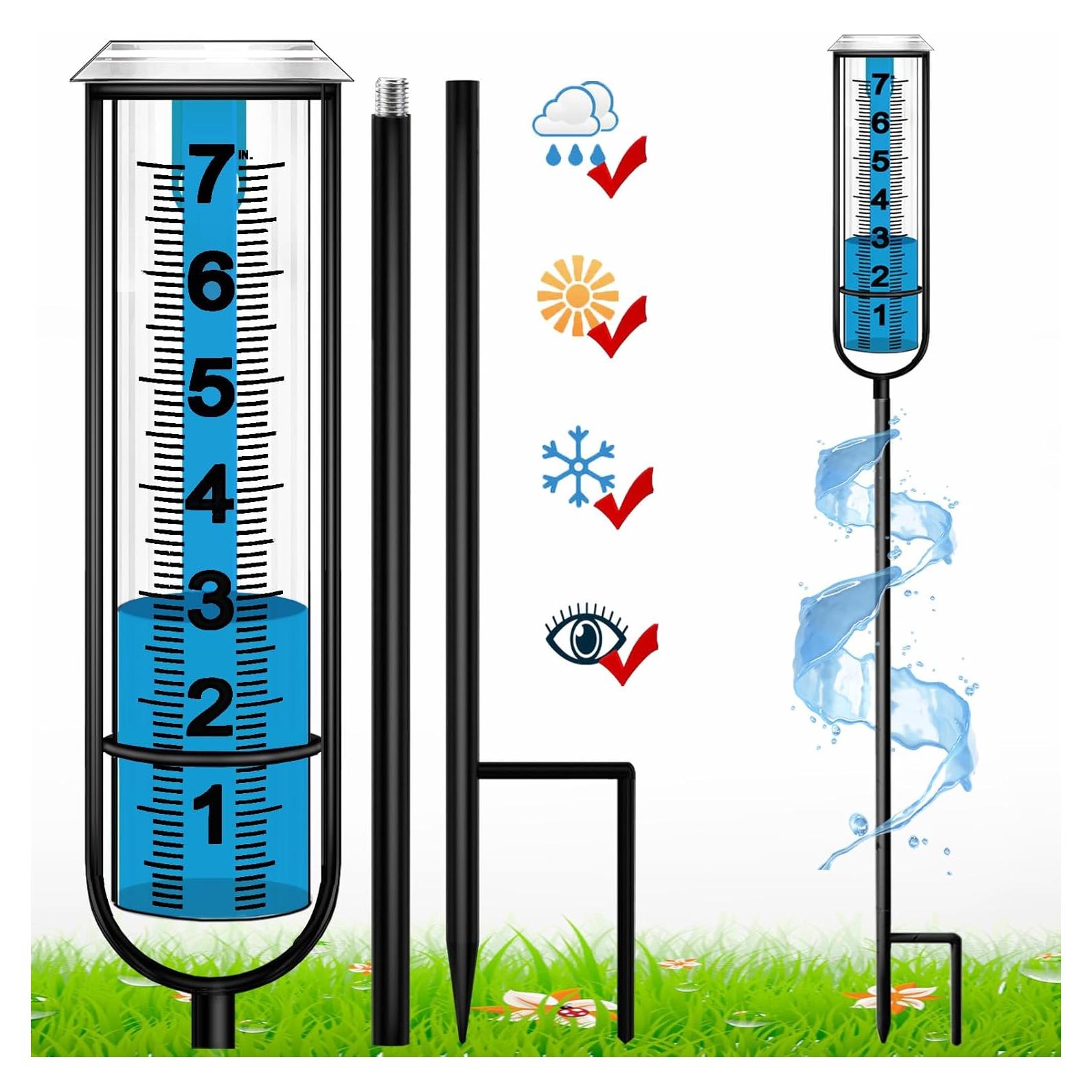 Pluviómetro Exterior JMBay Ajustable 73.66 cm Metal y Plástico