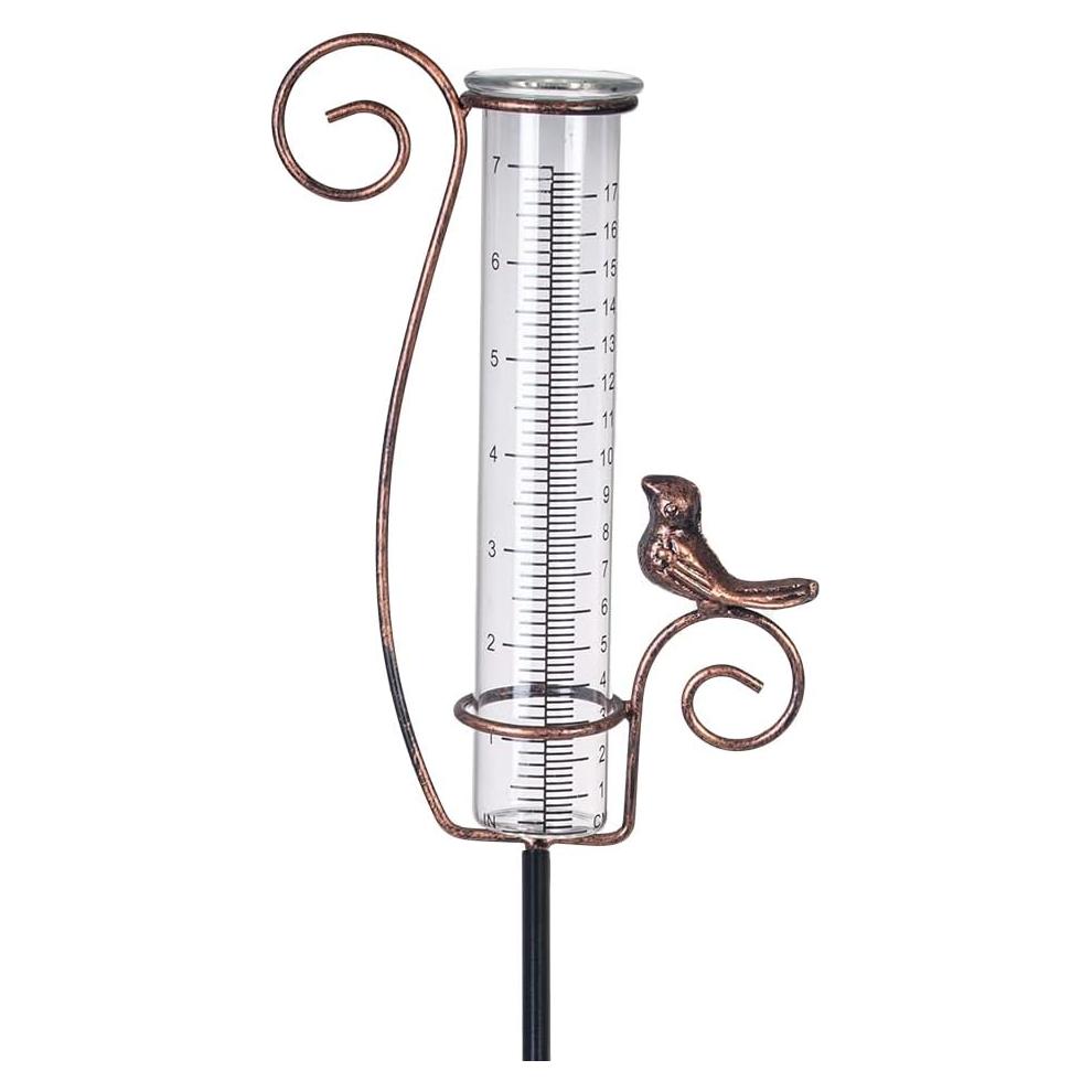 Pluviometro de Metal HOBYLUBY 17.78 cm para Jardín