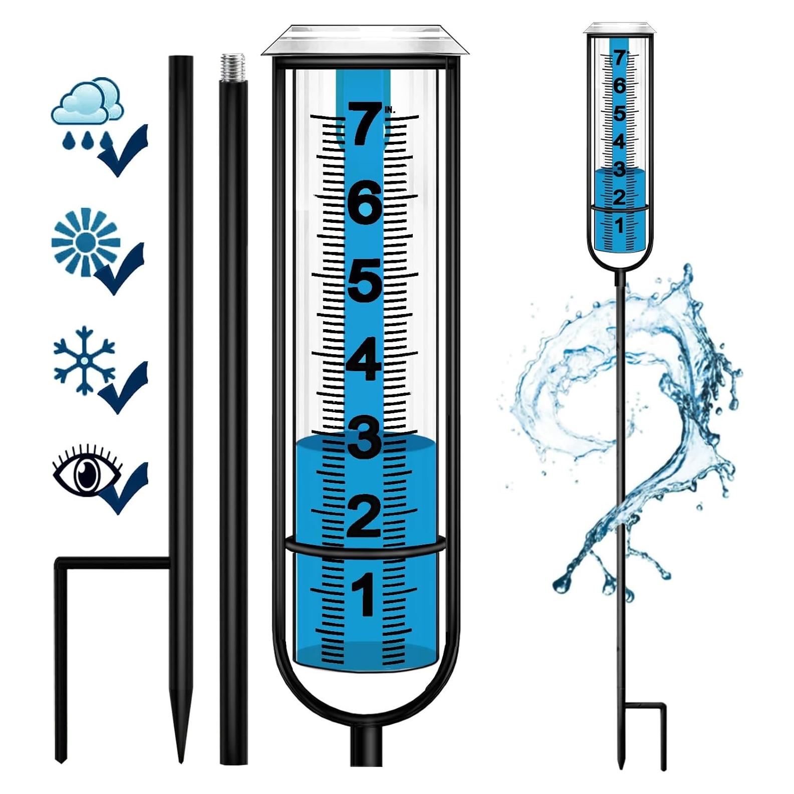Pluviómetro BIUWING Ajustable 73.66 cm para Jardín