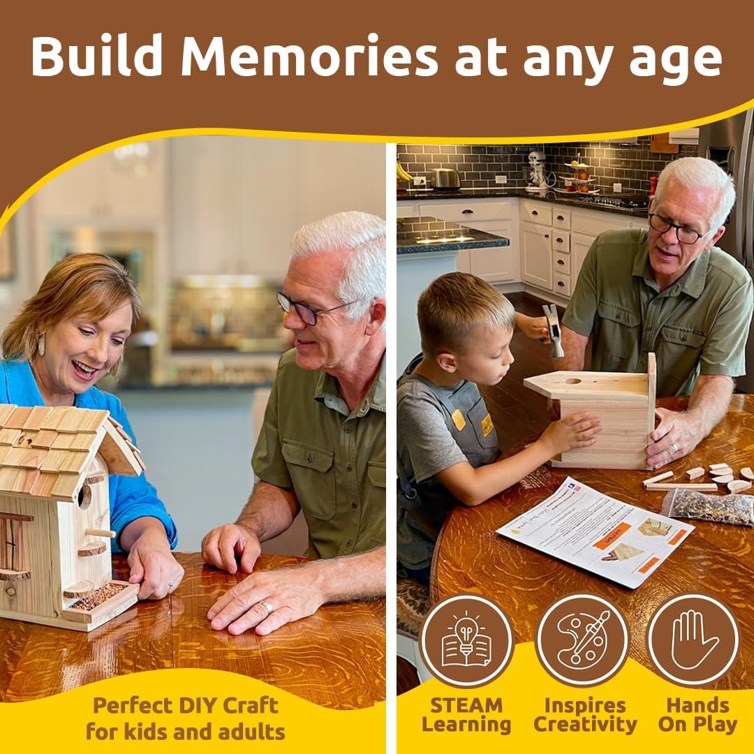 Kit Casa para Aves de Madera SparkJump - DIY 20x15x30 cm