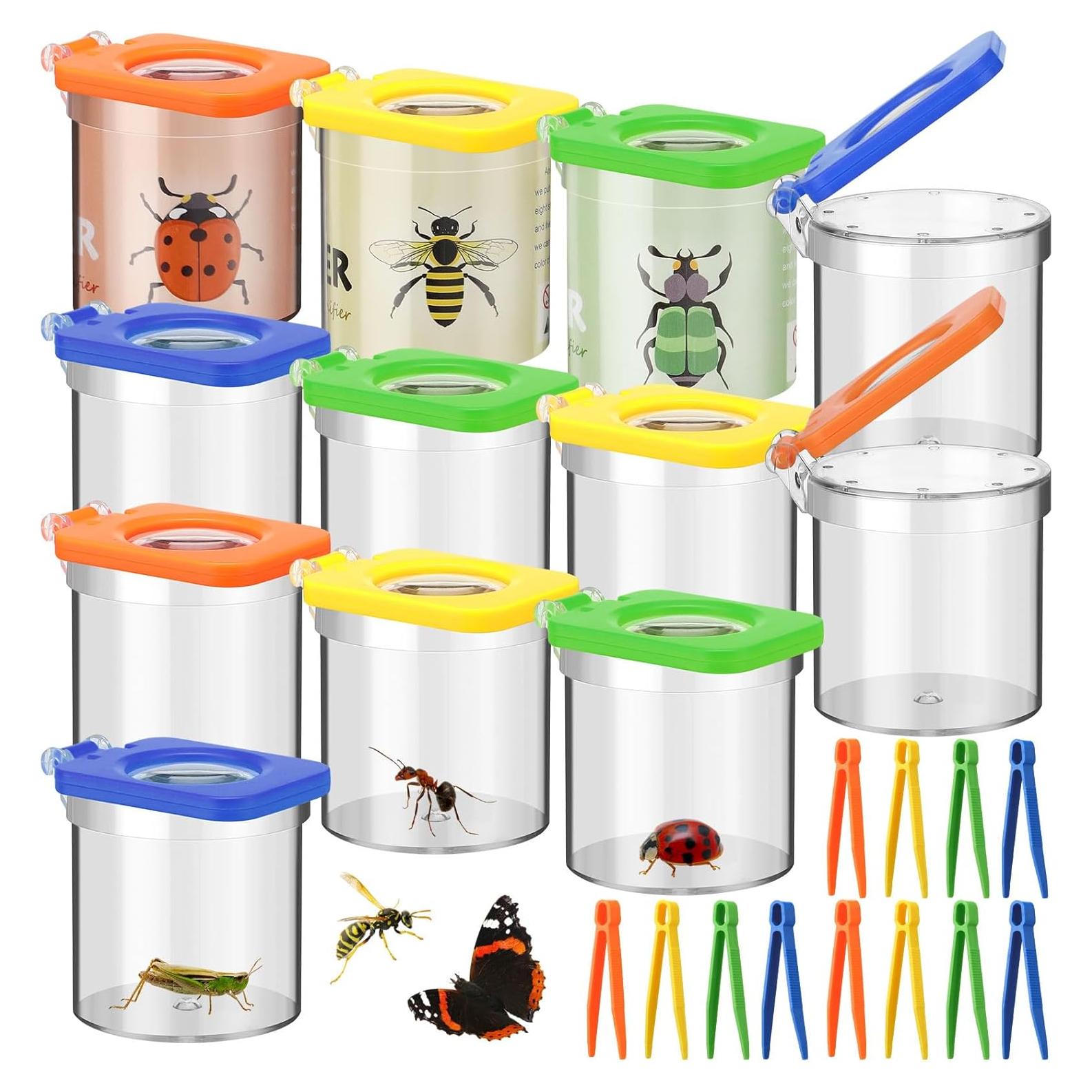 Kit de Exploración de Insectos Halloscume - 12 Visores y Pinzas