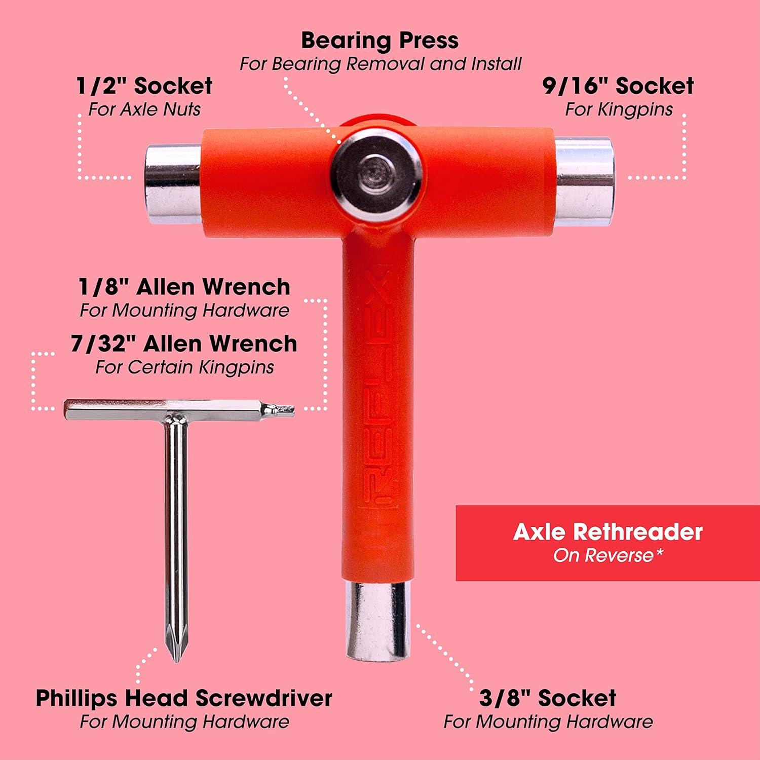 Herramienta Multifuncional para Skate Reflex - Ajuste y Reparación