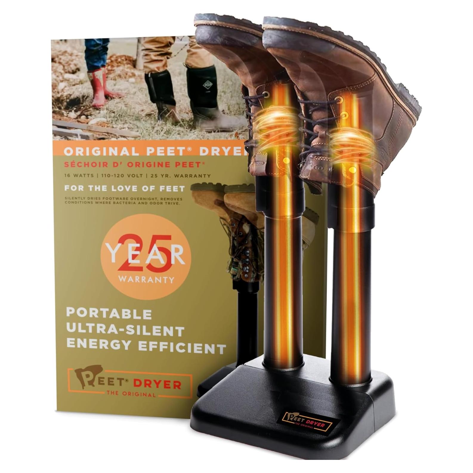 Secador de Zapatos Eléctrico PEET M97-FSB, Silencioso y Eficiente