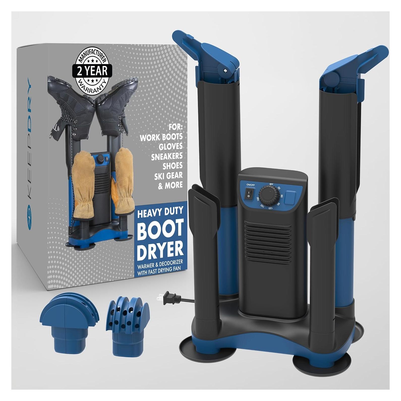 Secador de Botas KeepDry 250W con Calor Forzado y Temporizador