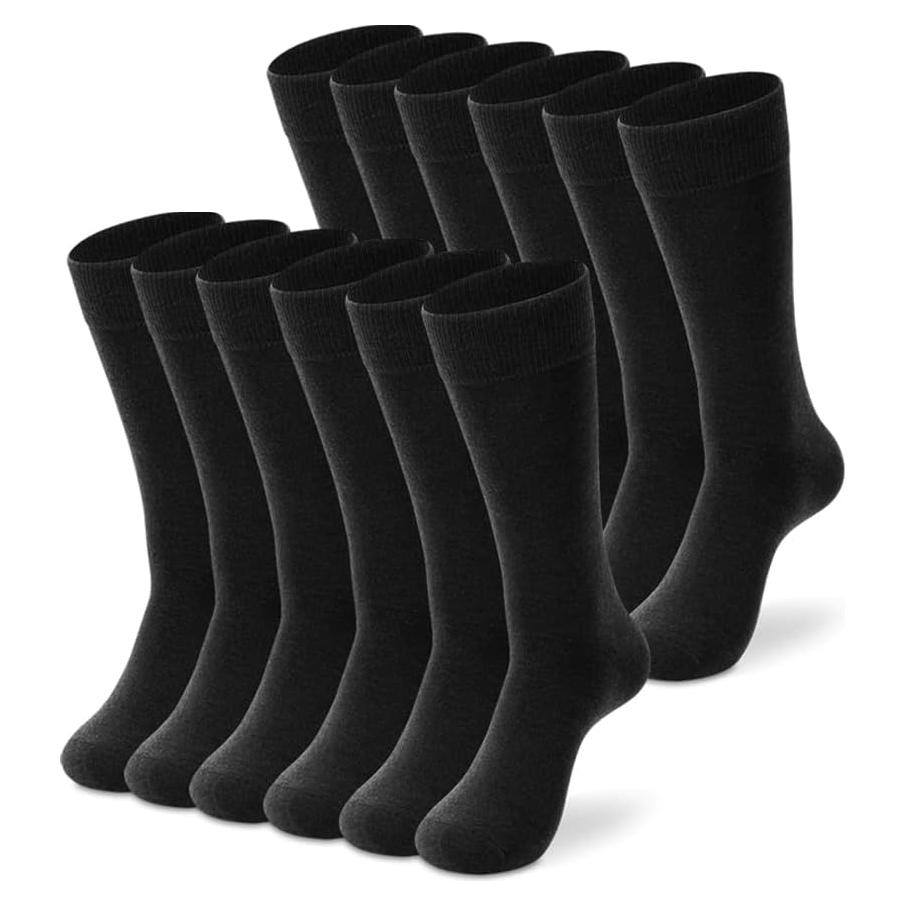 Calcetines Finos de Lana Merino LIXIA para Hombre - 6 Pares