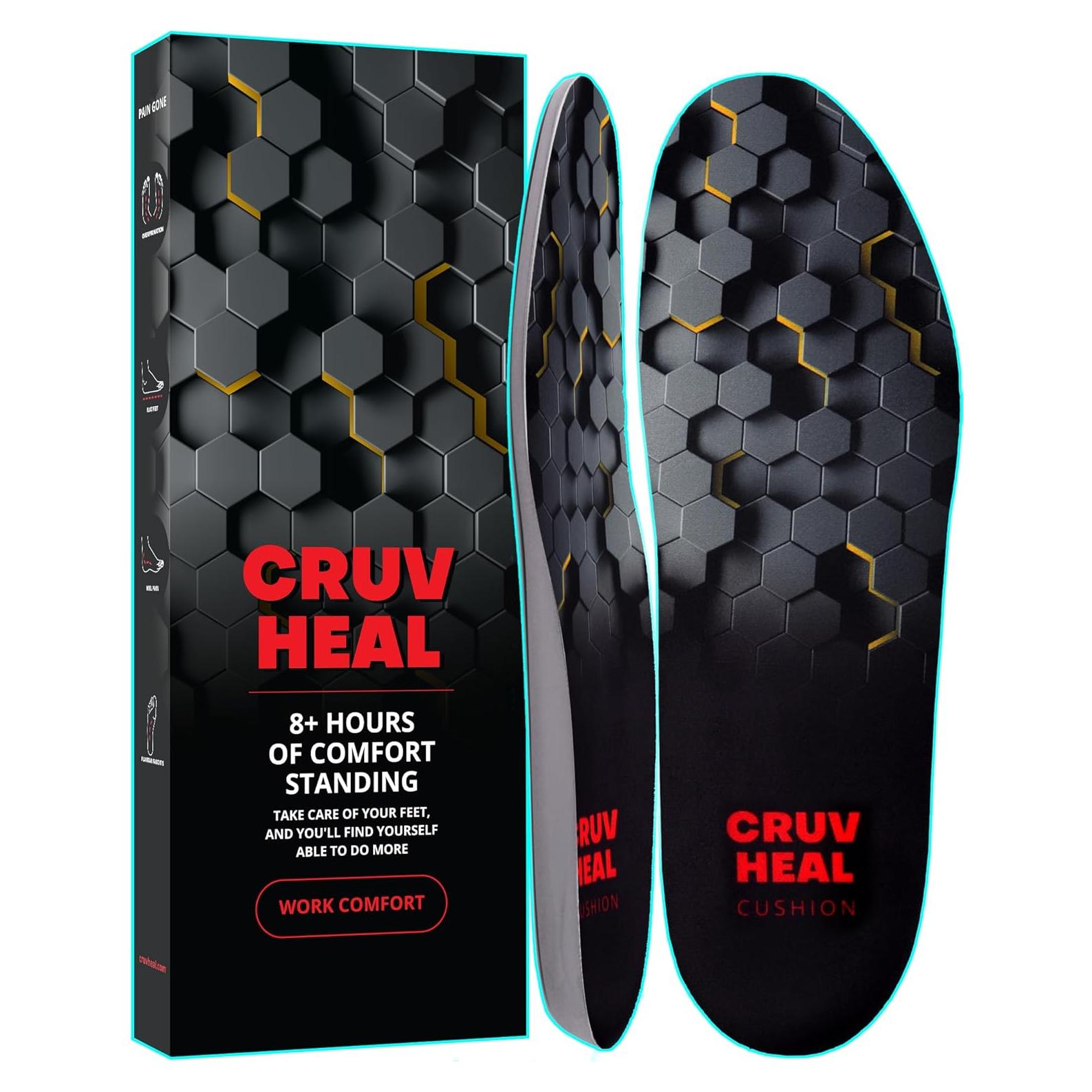 Plantillas Ortopédicas CRUVHEAL XL Antifatiga para Trabajo