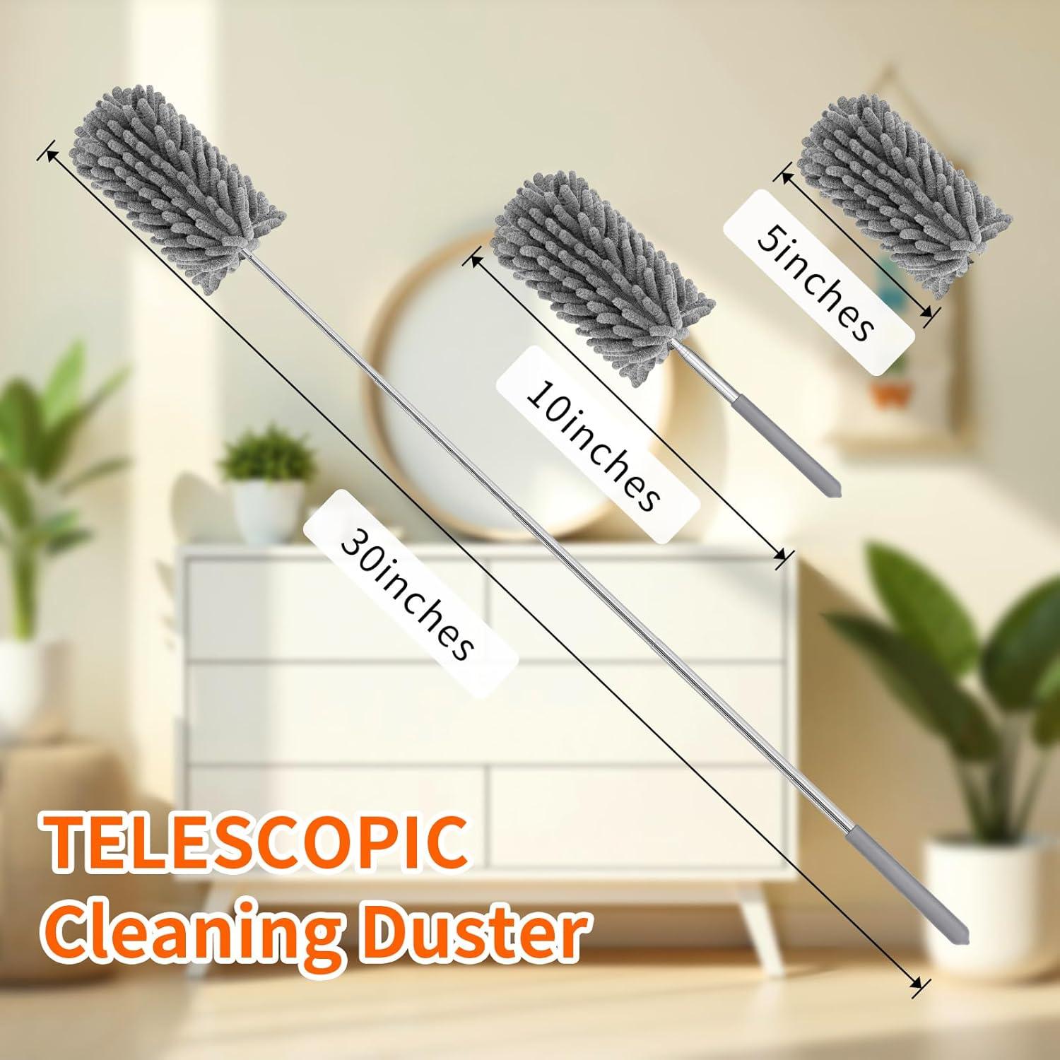 Plumero Telescópico 360° YWTSMY - Mini Duster Lavable 76.2 cm