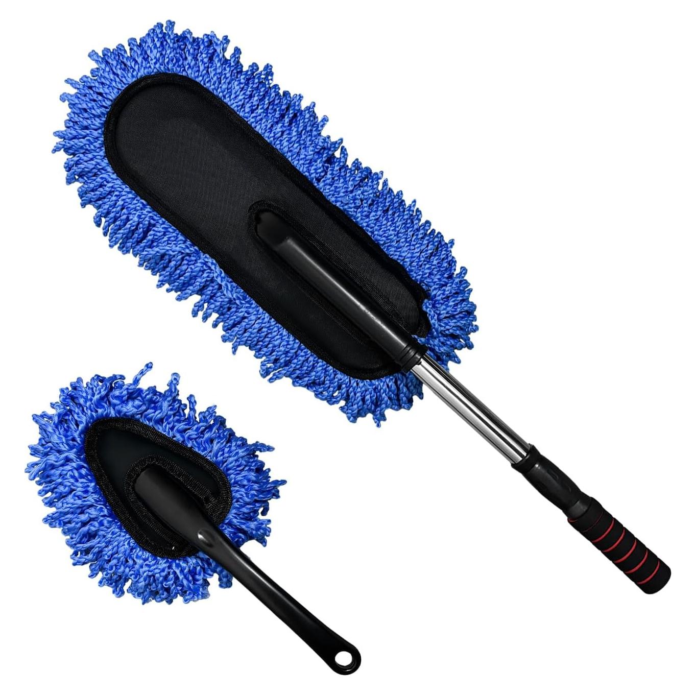 2 Plumones de Microfibra Sylvil para Auto, Limpiador Multifuncional