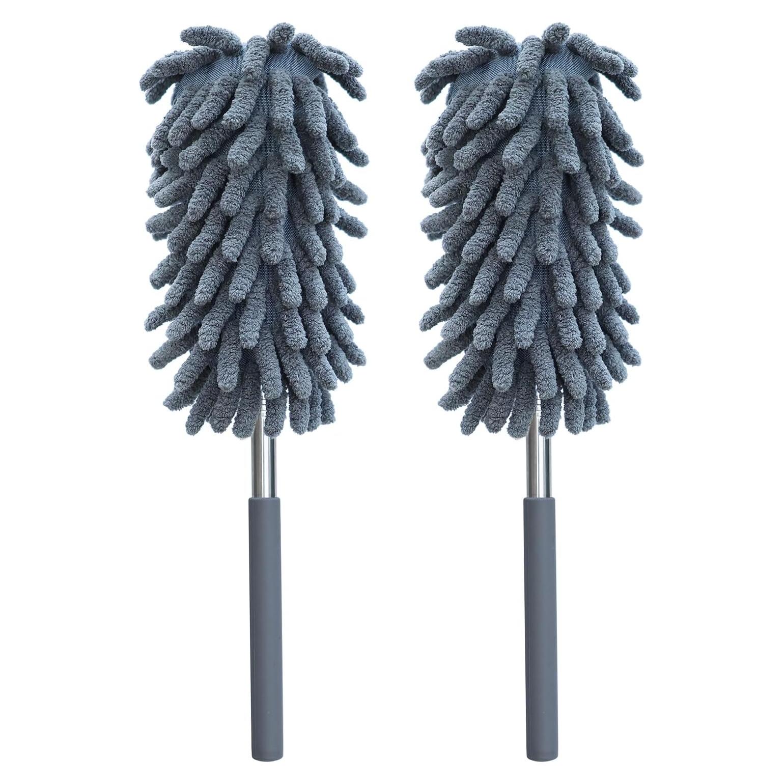 Paquete de 2 Plumeros de Microfibra BAIDOON 76.2 cm Lavables