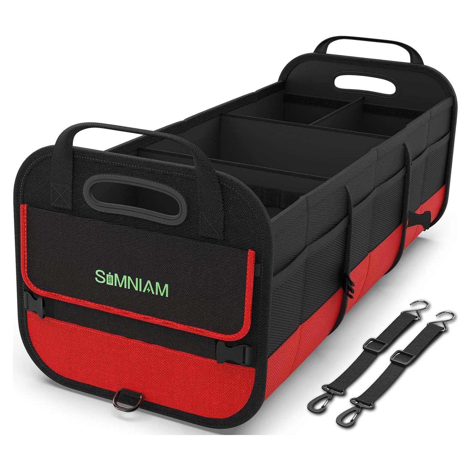 Organizador de Maletero Grande Simniam 95L Plegable Rojo