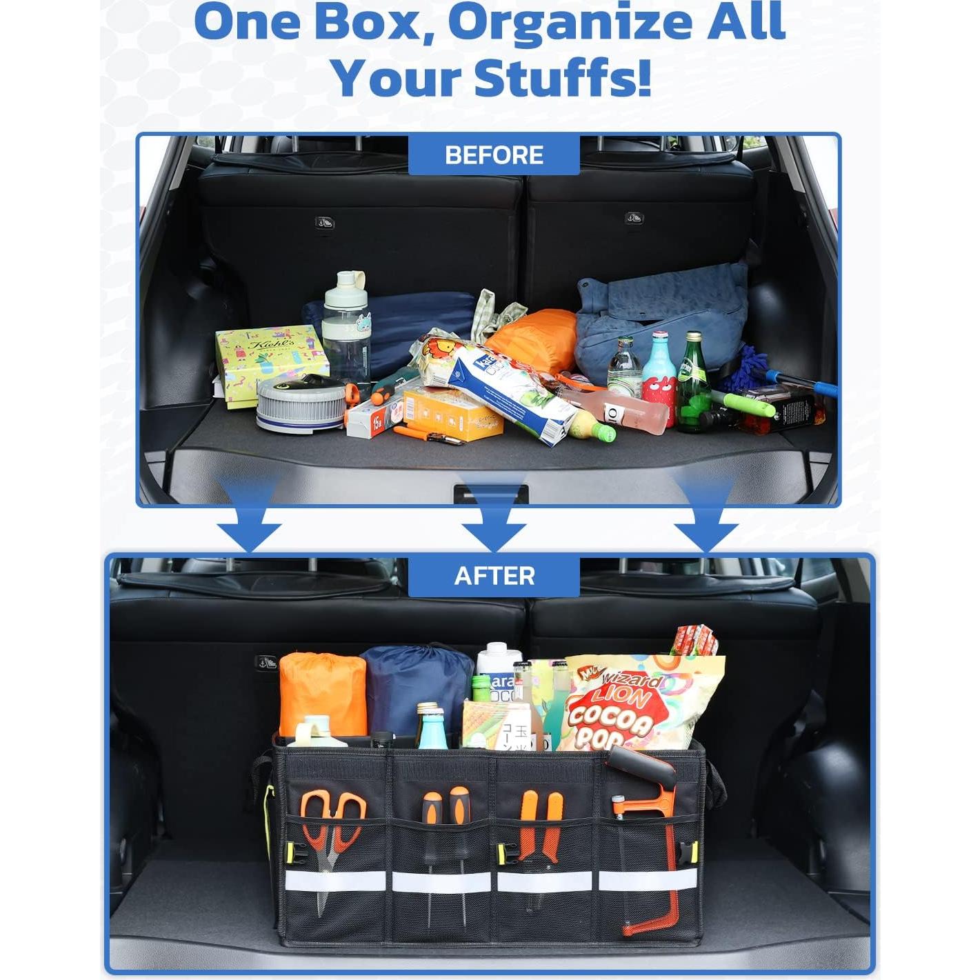 Organizador de Maletero Oasser 55L Plegable Impermeable Negro