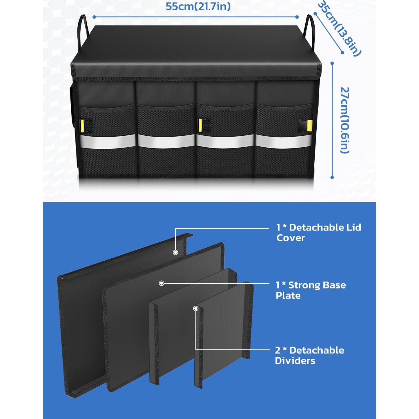 Organizador de Maletero Oasser 55L Plegable Impermeable Negro