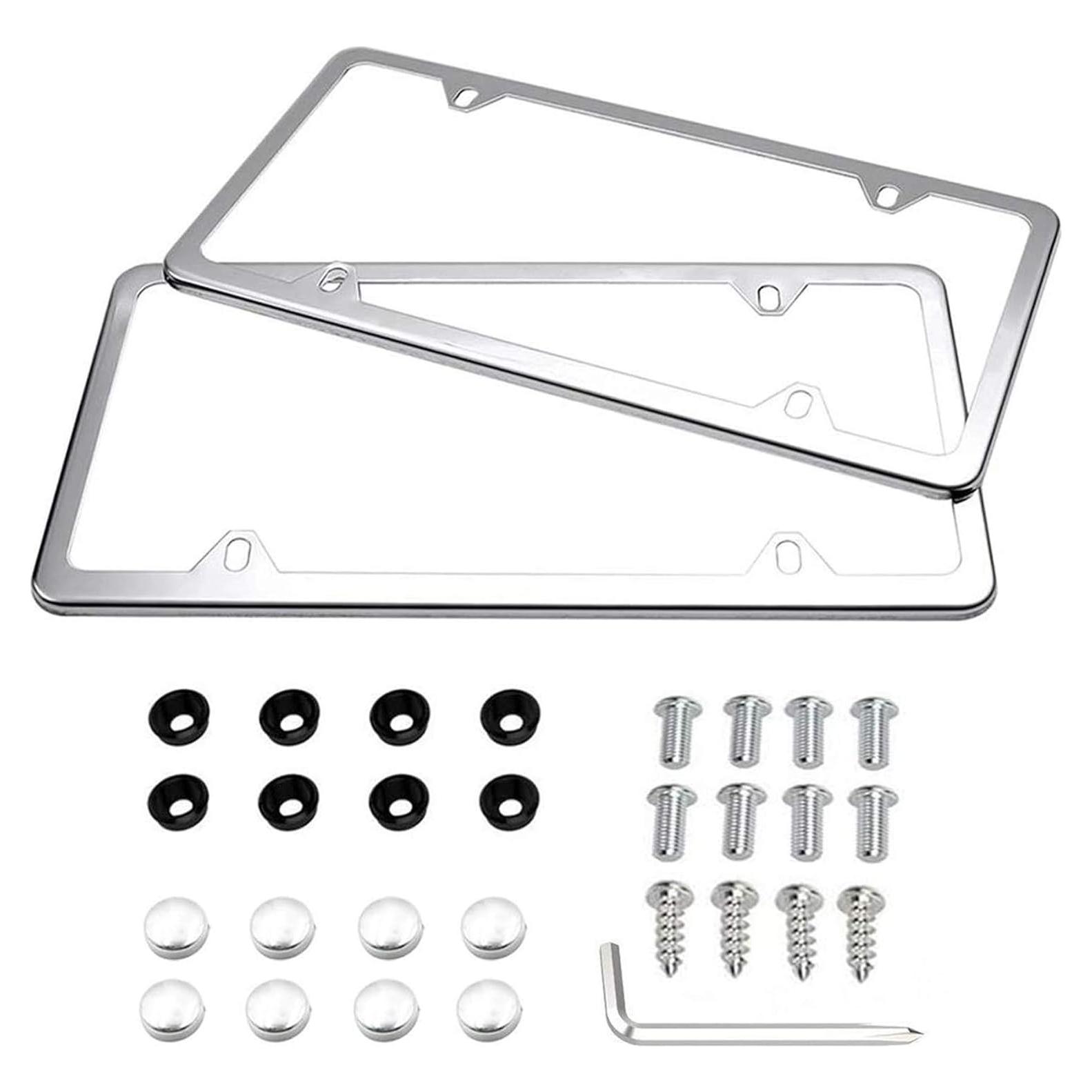 Marcos de Placa de Licencia Indeed BUY Acero Inoxidable 2 Pcs