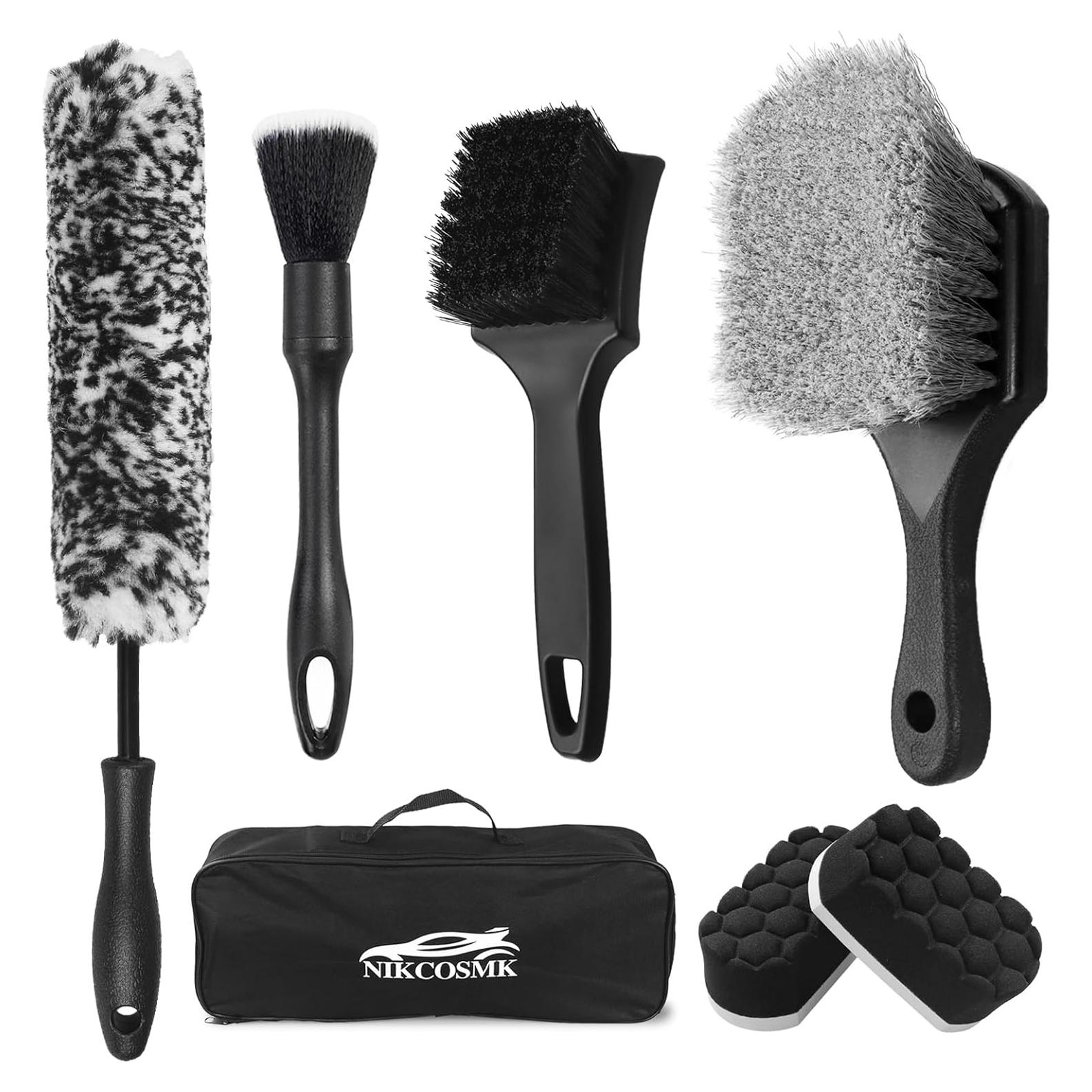 Kit de Cepillos para Ruedas NIKCOSMK 7 Piezas - Limpieza Eficaz