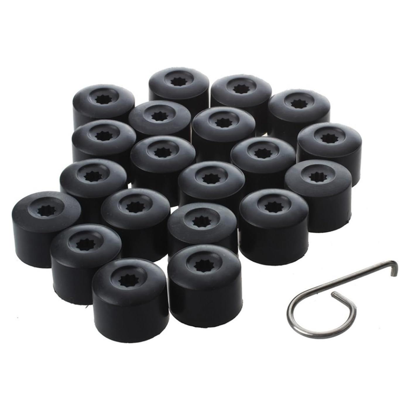 20 Tapas de Tuerca de Rueda Zikefest 17mm para VW Jetta Golf