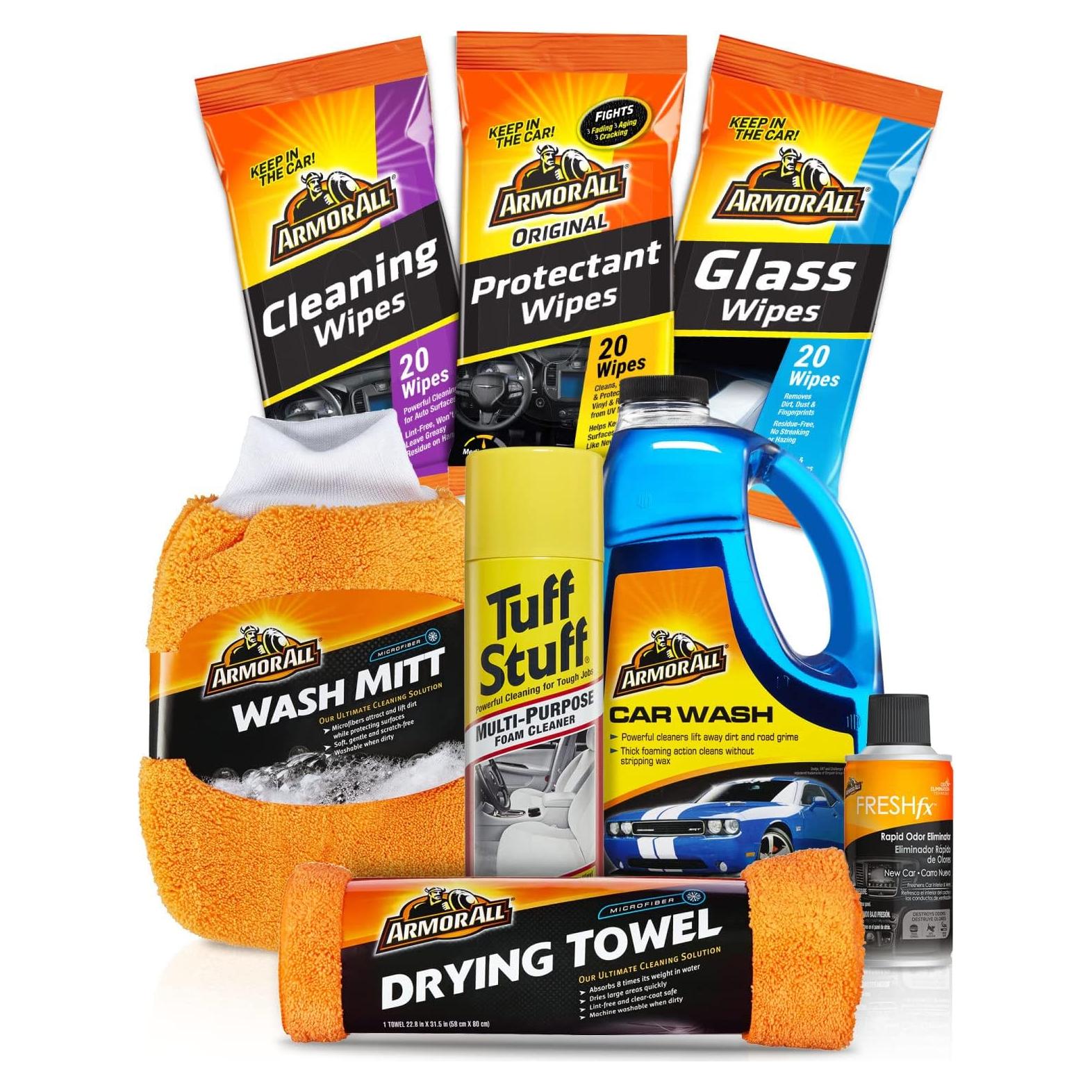 Kit de Limpieza de Autos Armor All 8 Piezas - Lavado y Cuidado