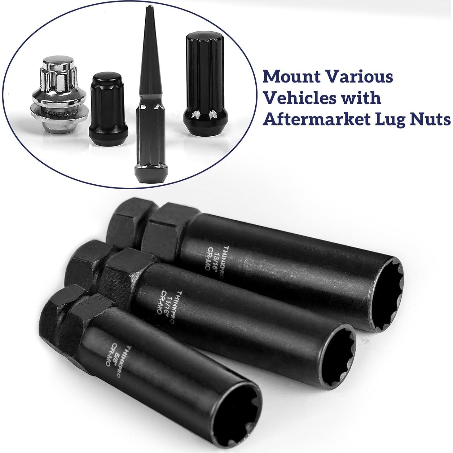 Juego de Llaves para Tuercas Spline Thinkpro 8 Piezas Acero Cr-Mo