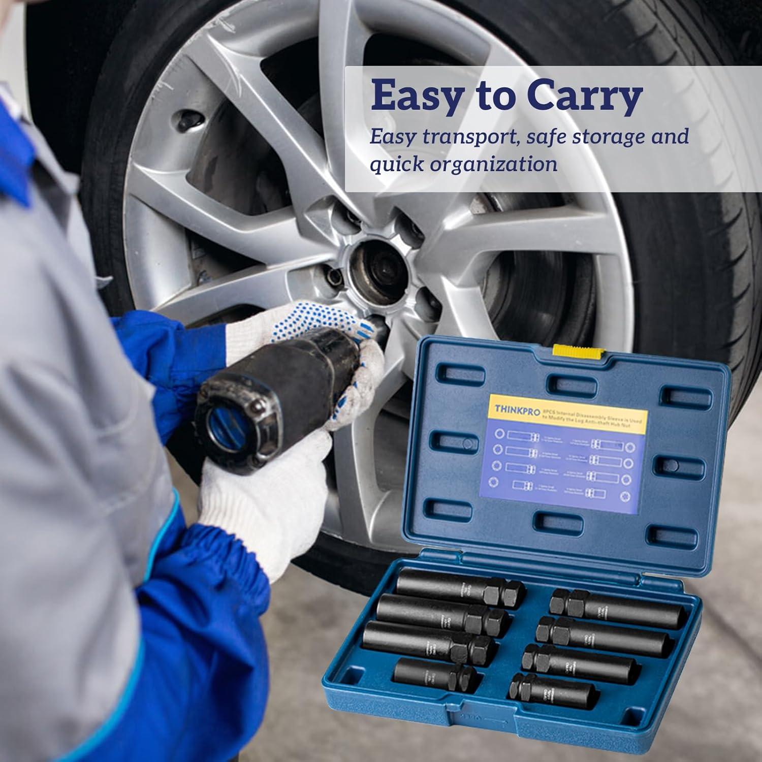 Juego de Llaves para Tuercas Spline Thinkpro 8 Piezas Acero Cr-Mo