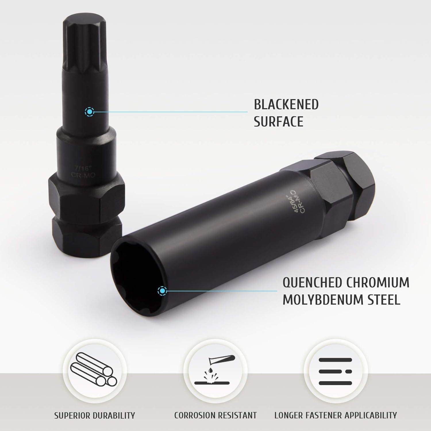 Conjunto de Llaves de Tuerca de Bloqueo 16 Piezas Orion Motor Tech