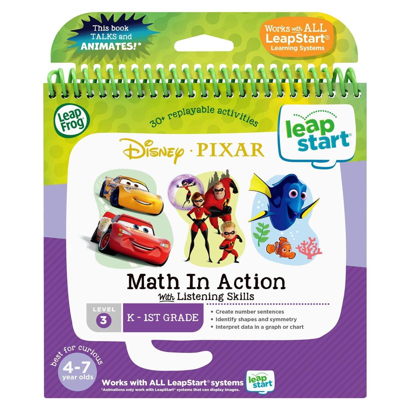 LeapFrog LeapStart 3D Disney Pixar Pals Math Book
