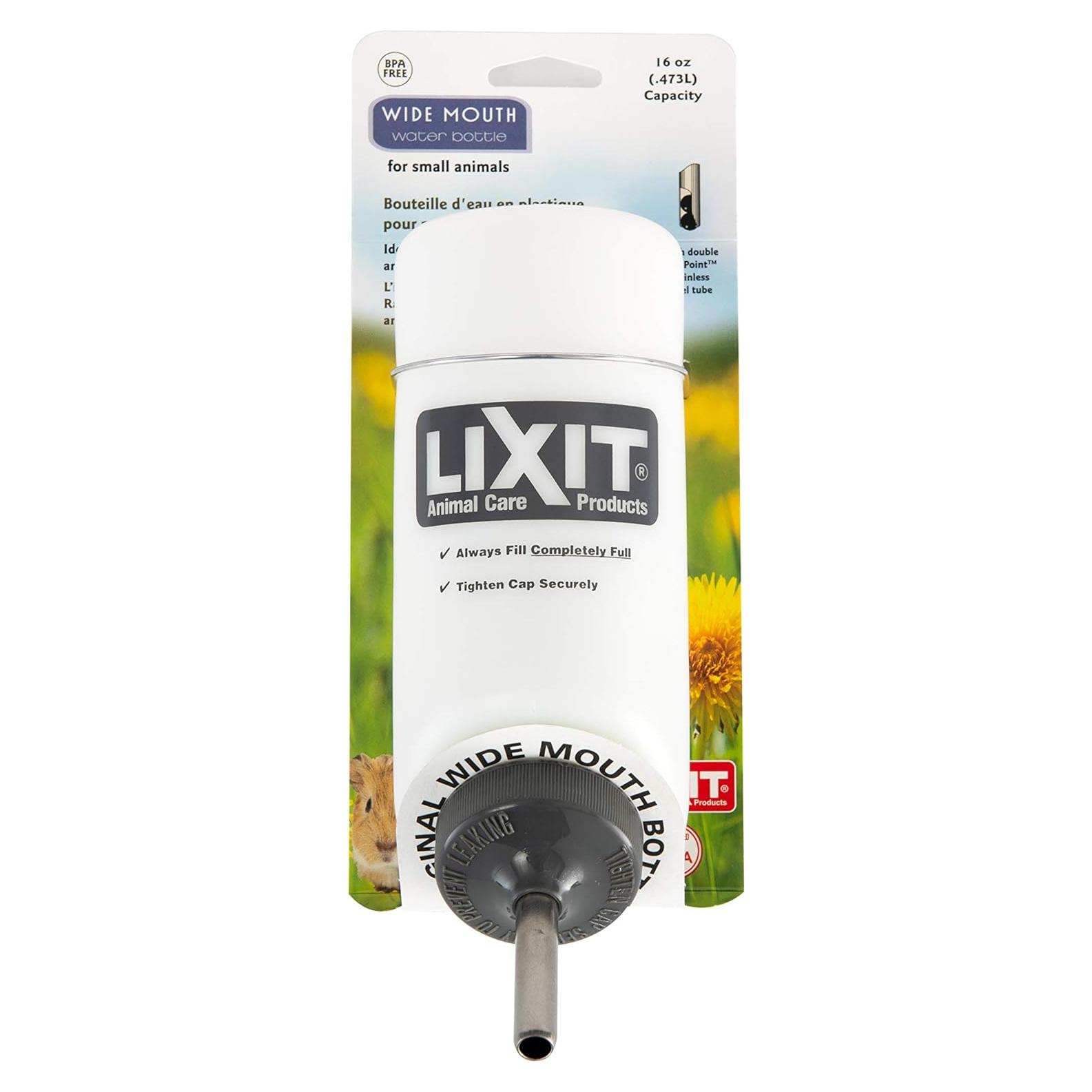 Botella de Agua Lixit 0.47L Boca Ancha Translúcida 8802