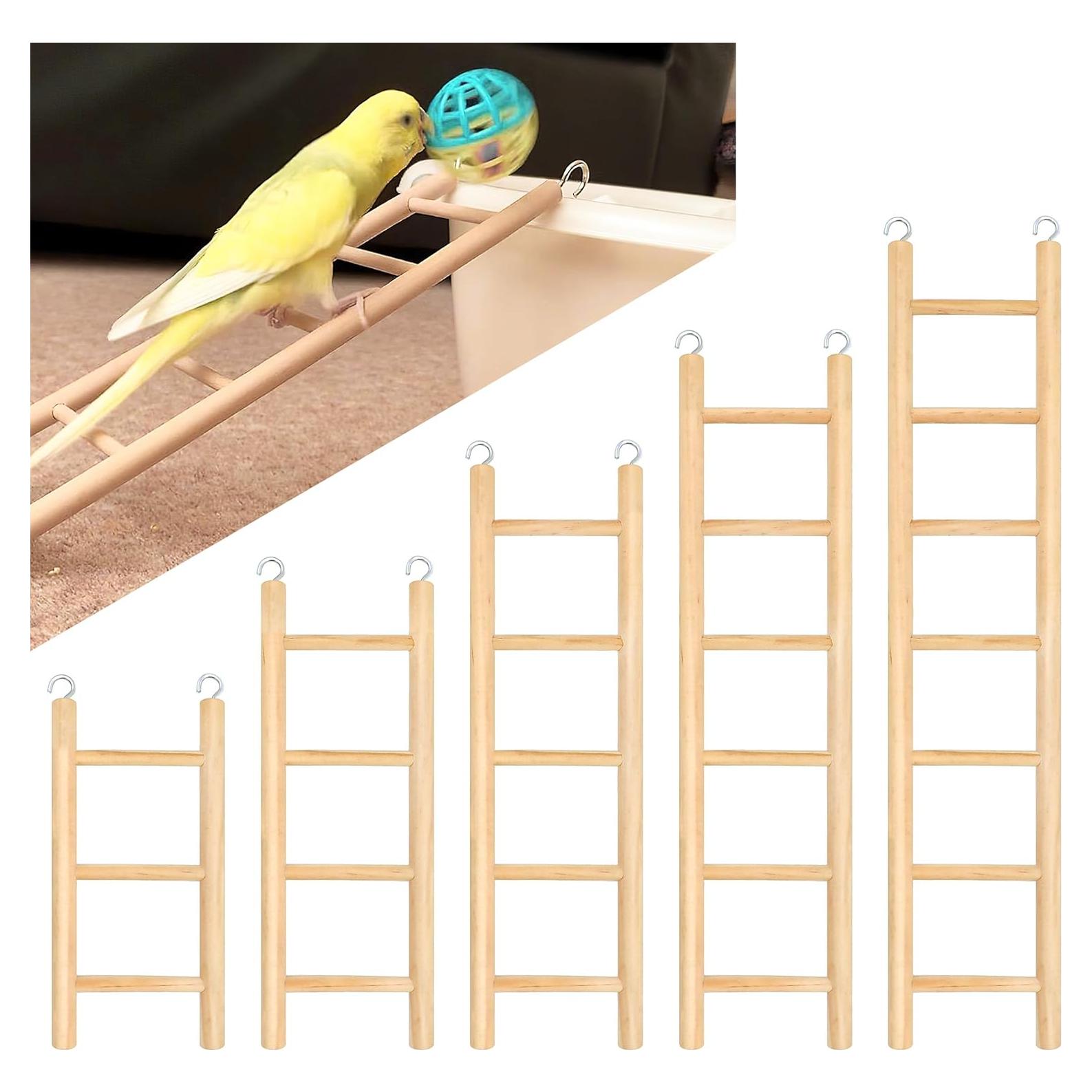 Escalera de Madera para Aves YHNTGB - 5 Tamaños para Loros