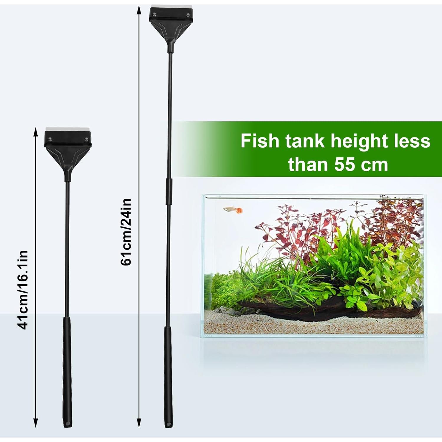 Rascador de Algas para Acuarios Lenpestia 61 cm con 10 Cuchillas