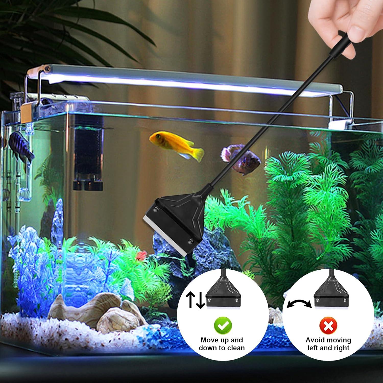 Rascador de Algas para Acuarios Lenpestia 61 cm con 10 Cuchillas