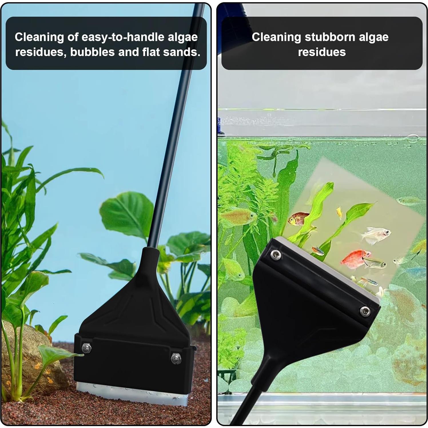 Rascador de Algas para Acuarios Lenpestia 61 cm con 10 Cuchillas