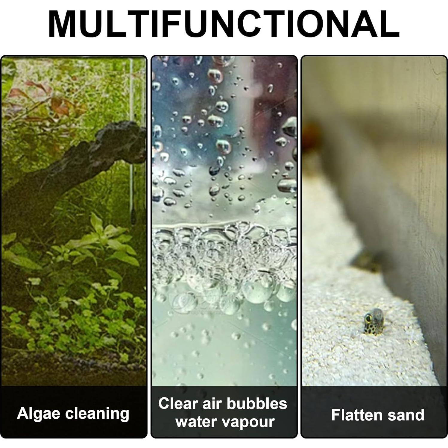 Rascador de Algas para Acuarios Lenpestia 61 cm con 10 Cuchillas