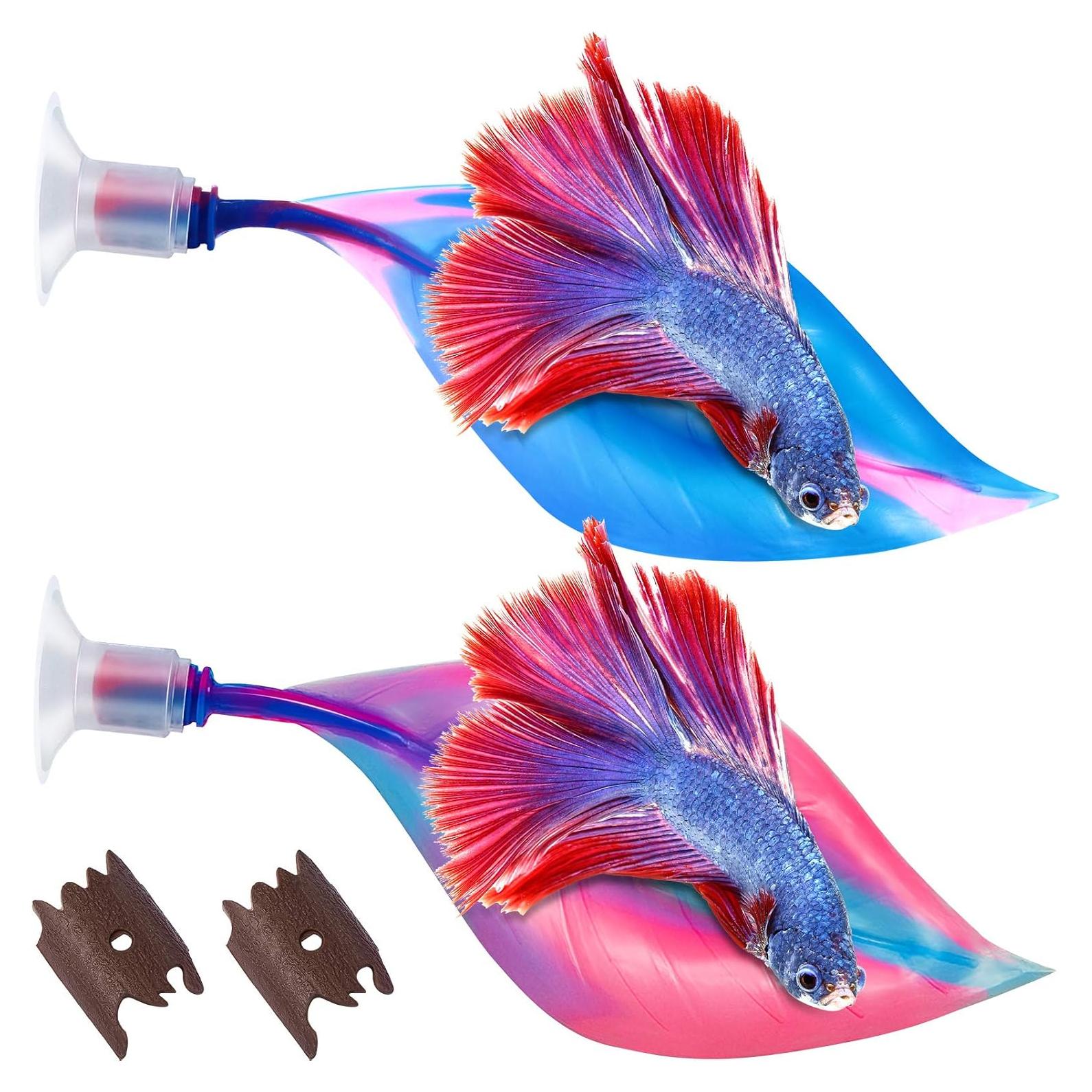 Hamaca de Silicona para Peces Betta WILLBOND - 2 Piezas, Sin BPA