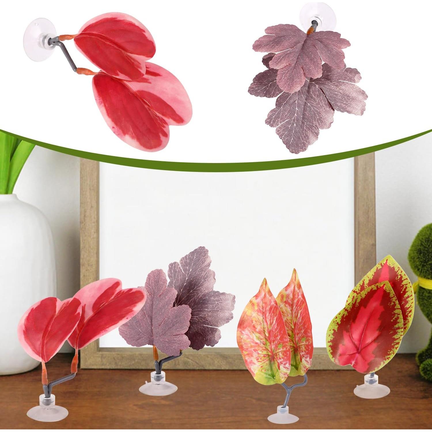 Juego de 4 Hamacas de Hoja para Betta Lyreh - Rojo