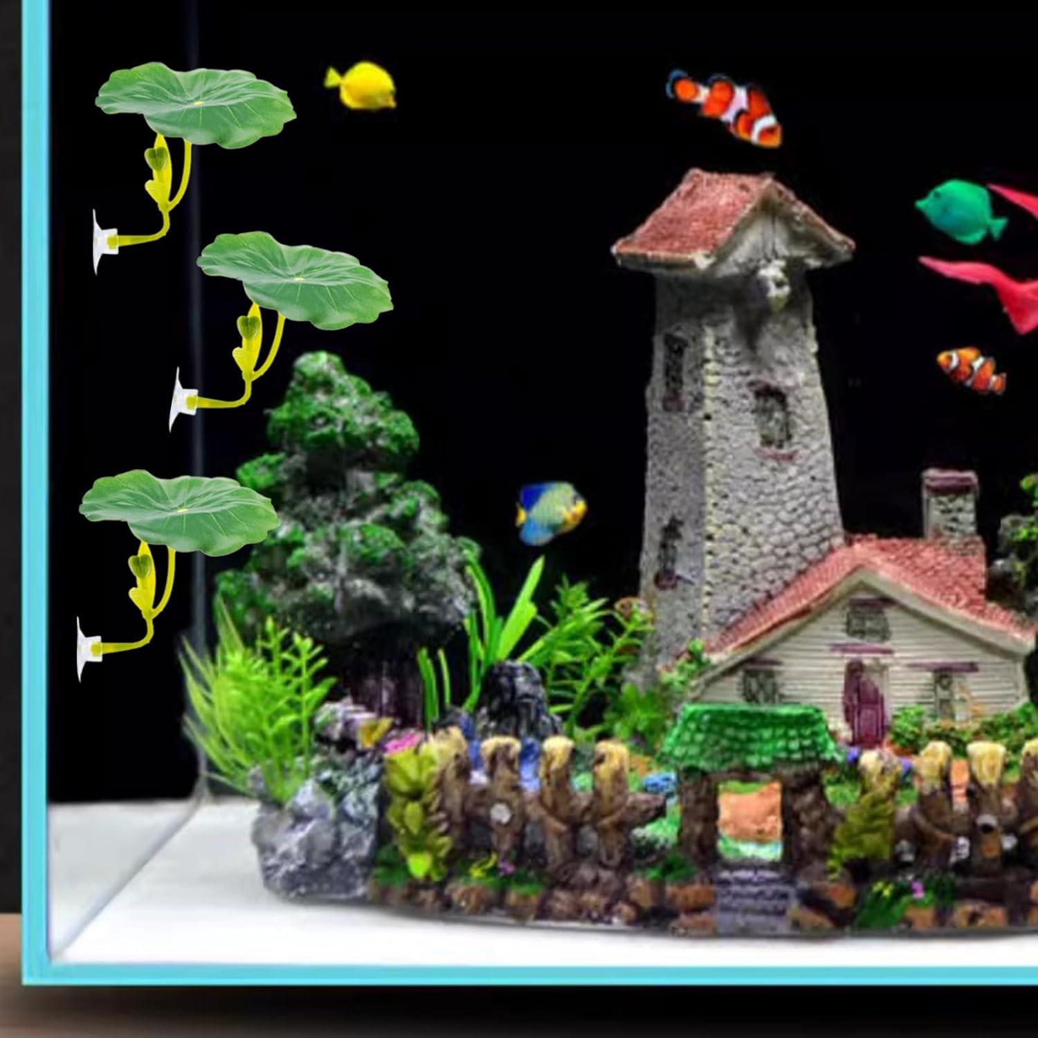 Juego de 3 hamacas de hoja para pez betta - Decoración acuarios