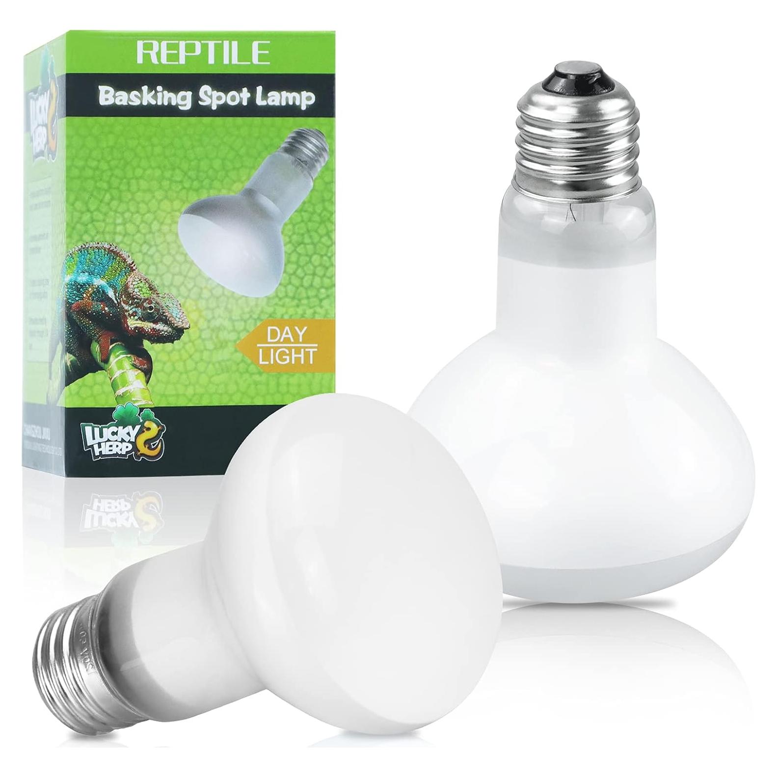 LUCKY HERP Lámpara de Calor para Reptiles 100W - Paquete de 2