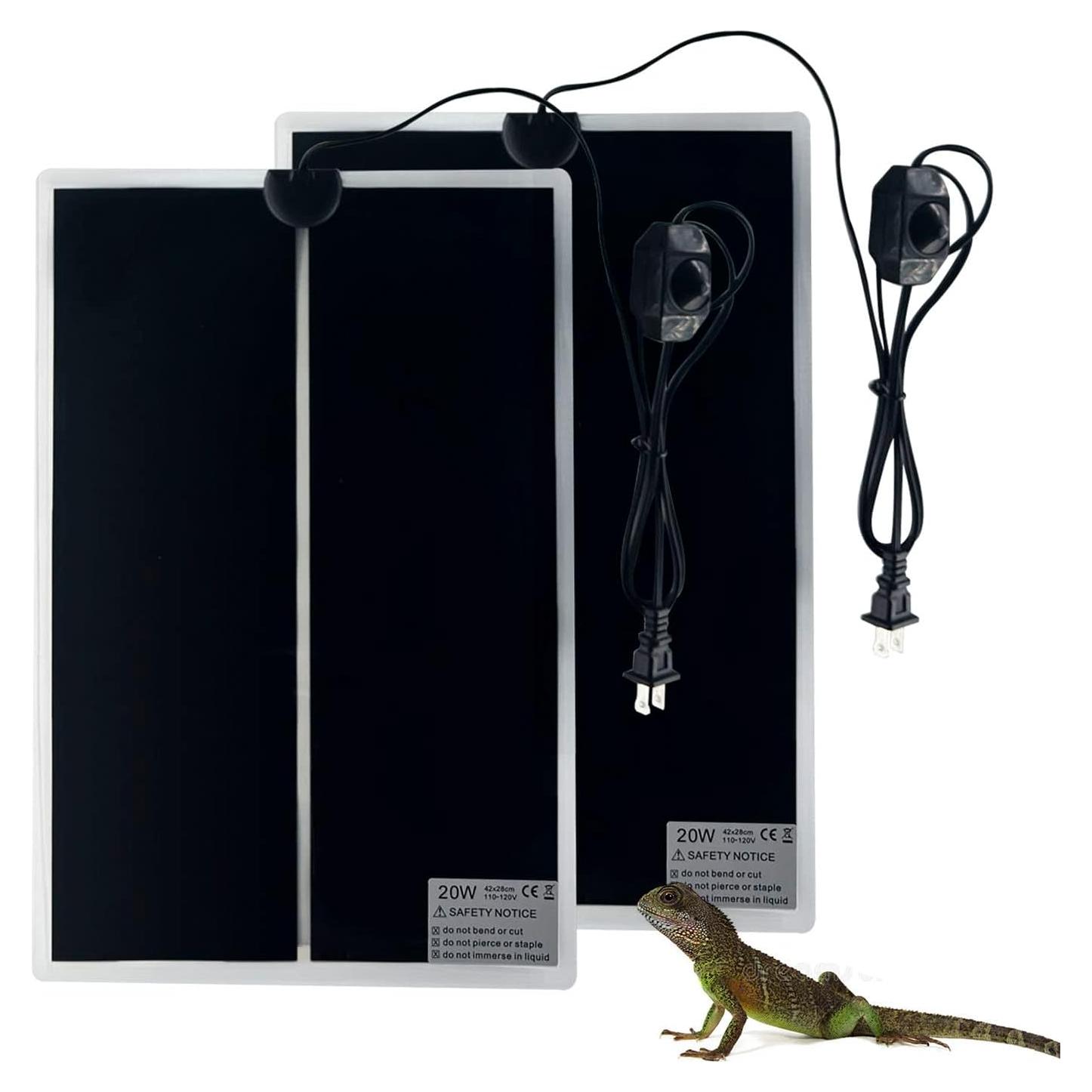 Alfombrilla Térmica para Reptiles FIPASEN 20W 27.94x42cm 2PCS