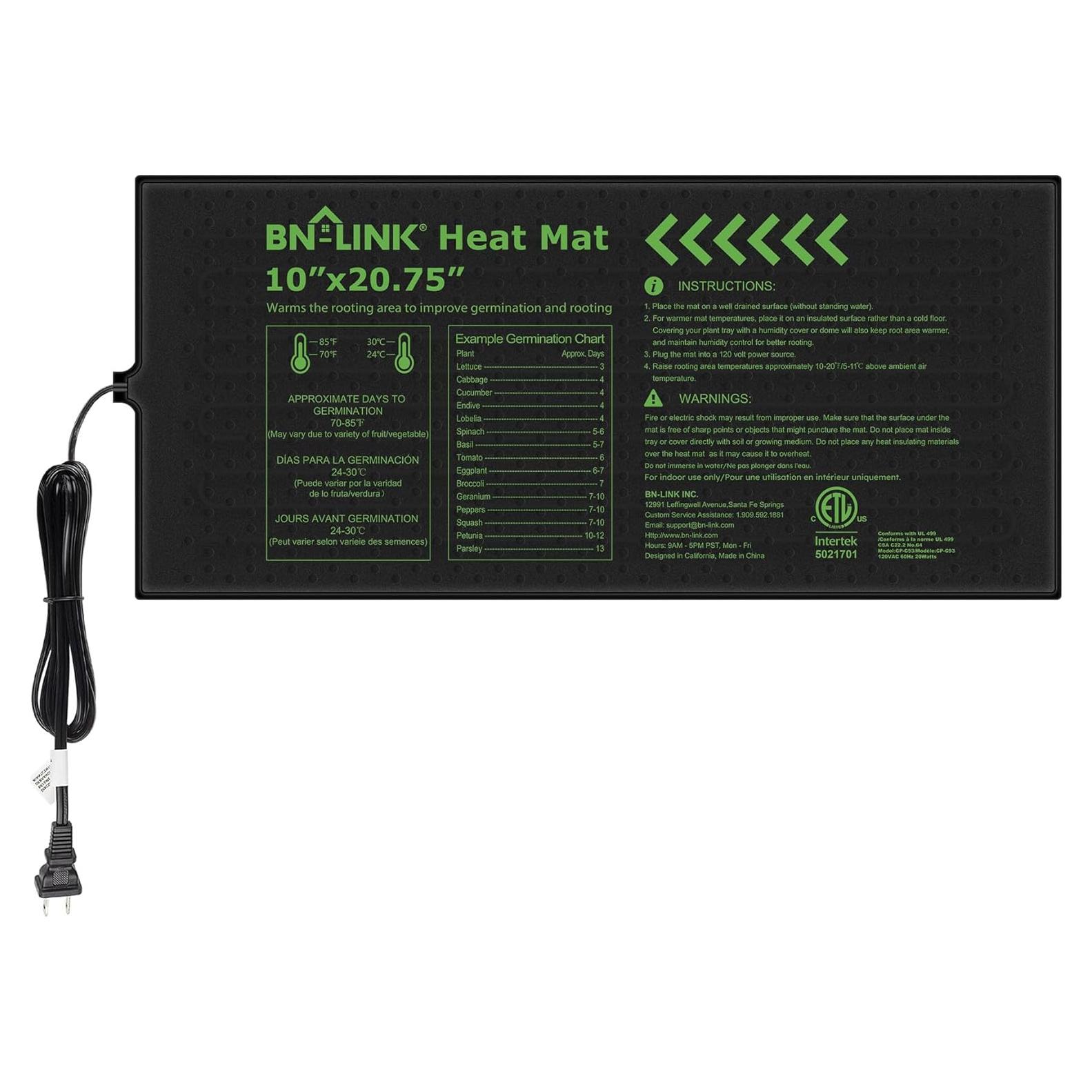 Almohadilla Térmica BN-LINK 10x20.75" para Plántulas