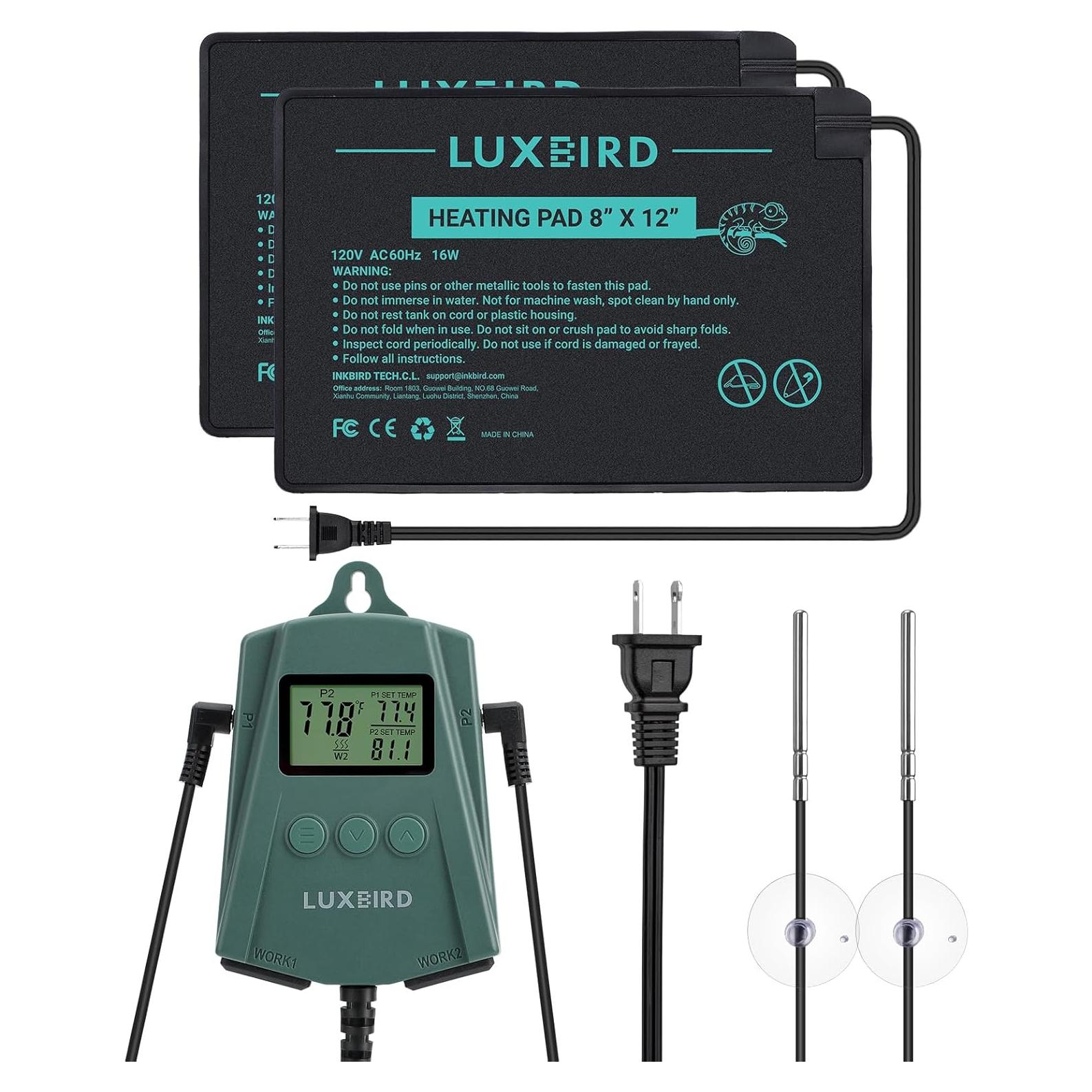 Almohadilla Térmica para Reptiles Luxbird 20x30 cm con Termostato