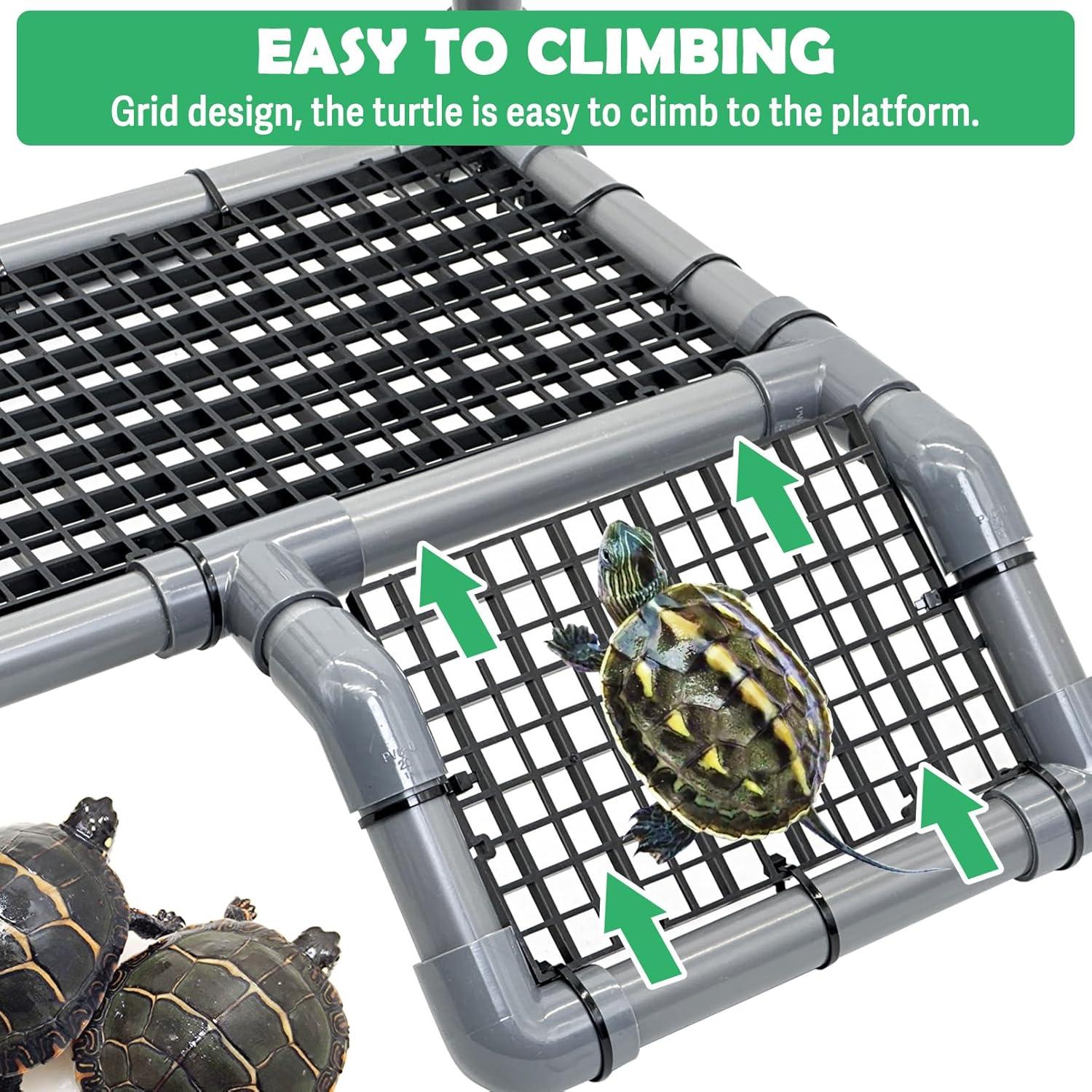 Plataforma de Sol para Tortugas Fhiny 34x20cm Ajustable