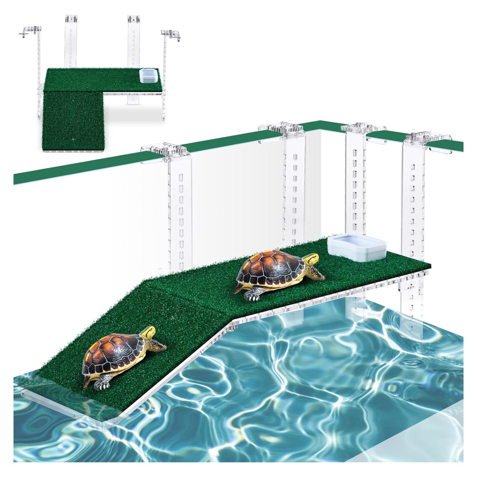 Plataforma de Sol para Tortugas Reallnaive 33 x 17.5 cm Ajustable