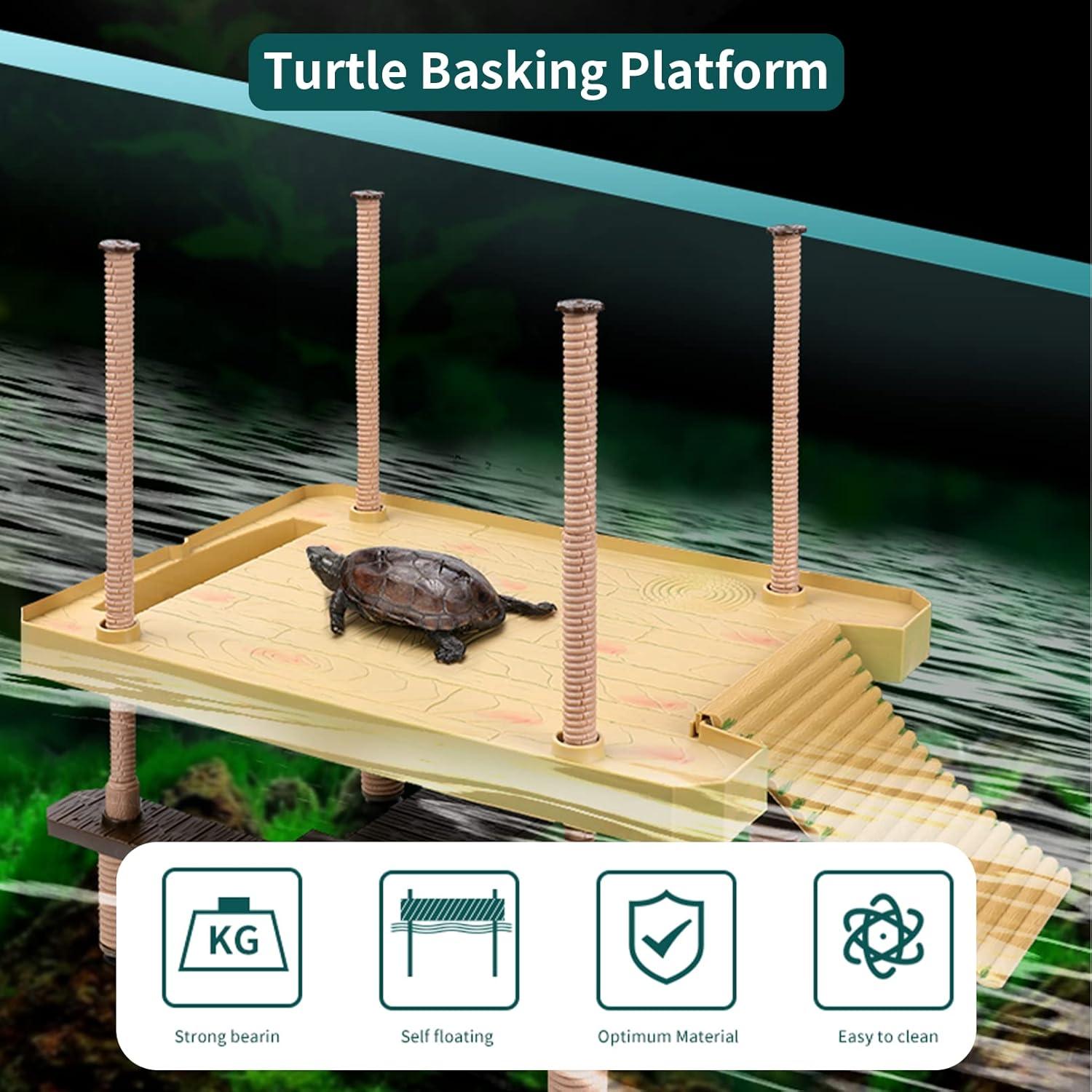 Plataforma Flotante Grande para Tortugas Tfwadmx 40.39x27.94cm