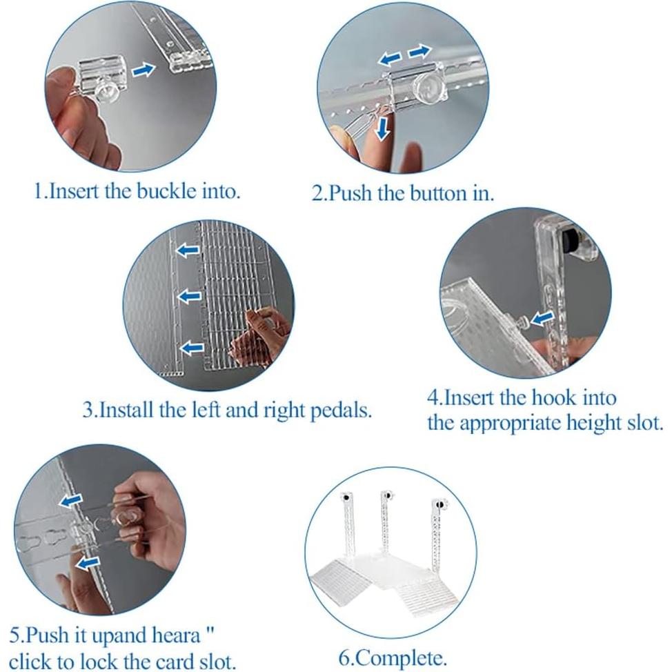 Plataforma de Sol para Tortugas YXQ Grande Acrílico 30x18cm
