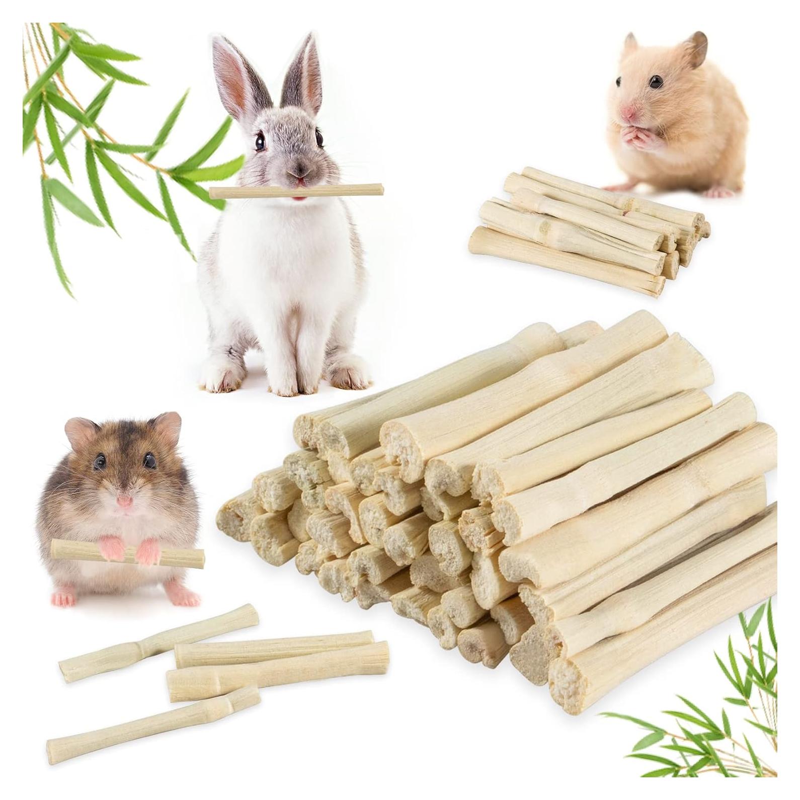 Palitos de Madera de Bambú Dulce Sukh 240g para Conejos