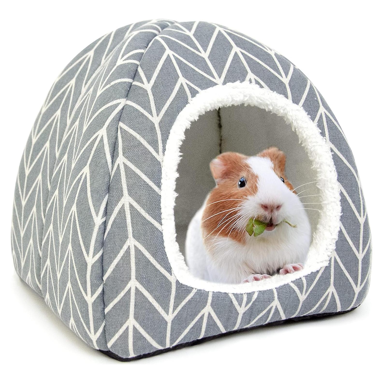 Cama Escondite TiereCare para Cobayas y Animales Pequeños - Gris