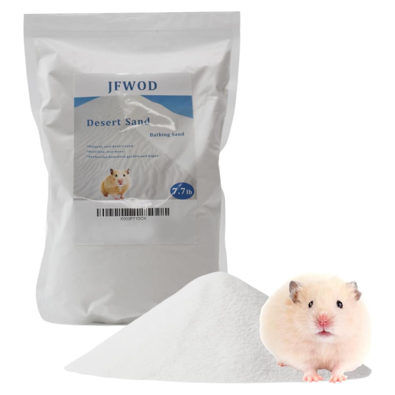 Arena para Baño de Hámster JFWOD 3.49kg Natural Sin Polvo