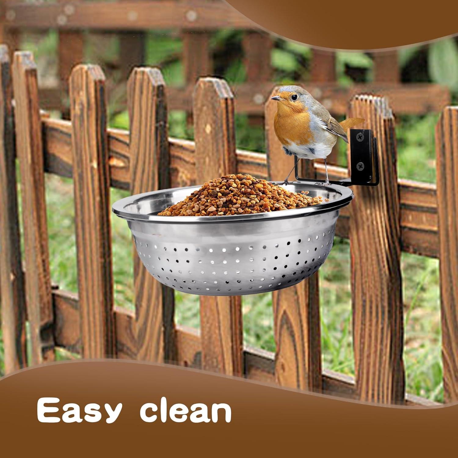 Comedero de Metal para Ardillas Dealsgogo - 1.47L, Plegable