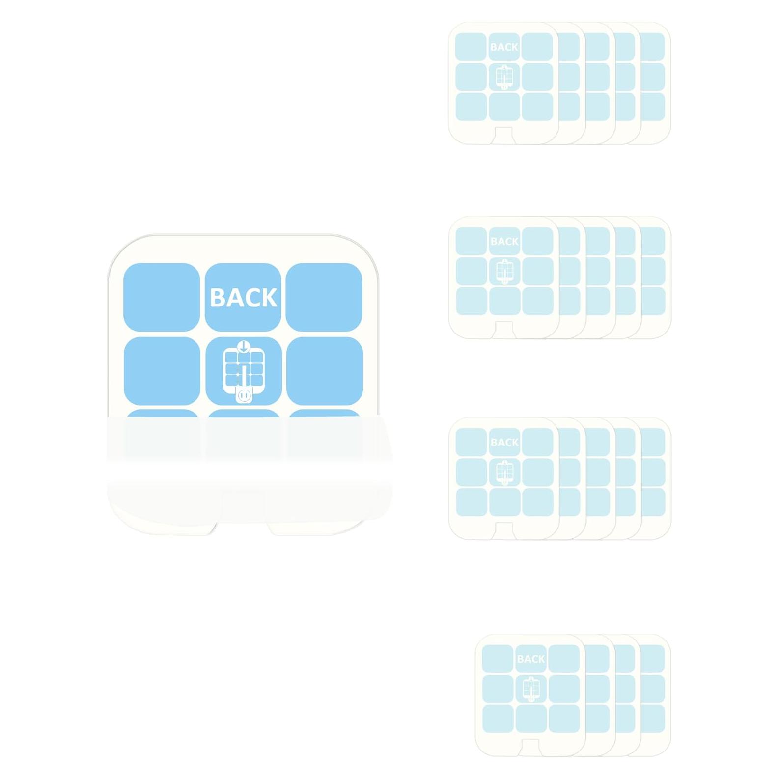 20 Tarjetas Adhesivas Repuesto Dichroma para Trampas de Insectos