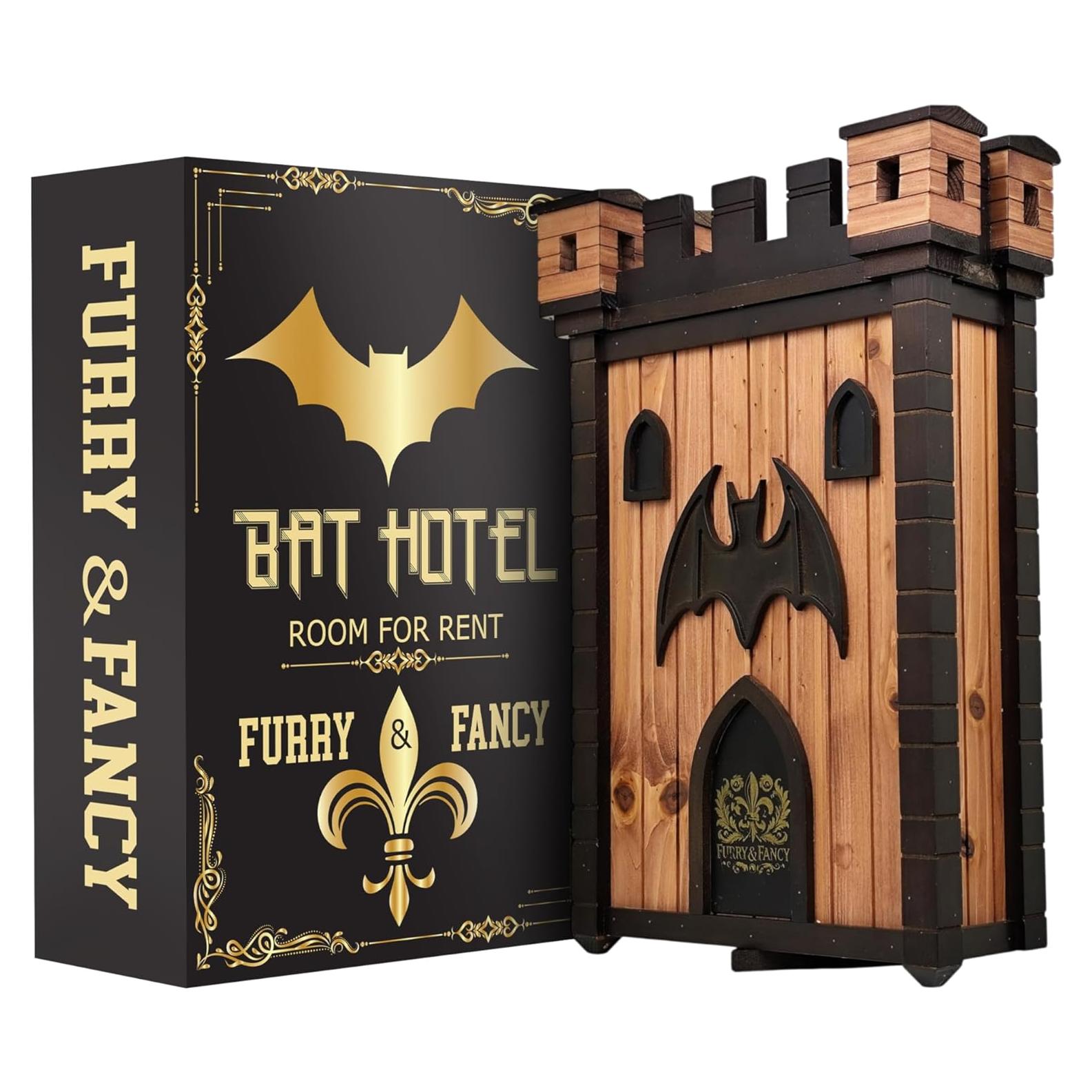 Casa de Murciélagos Furry & Fancy de Madera 2 Cámaras 80 Murciélagos
