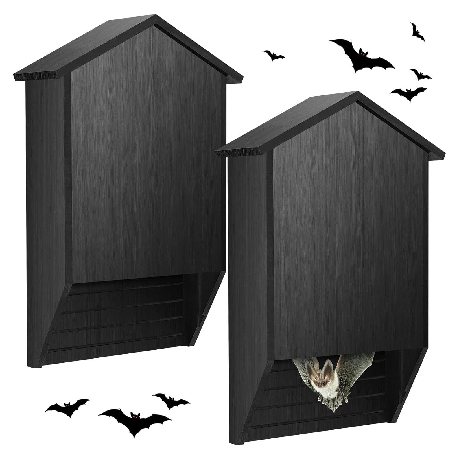 Casa para Murciélagos Wenqik de Madera de Cedro 2 Cámaras